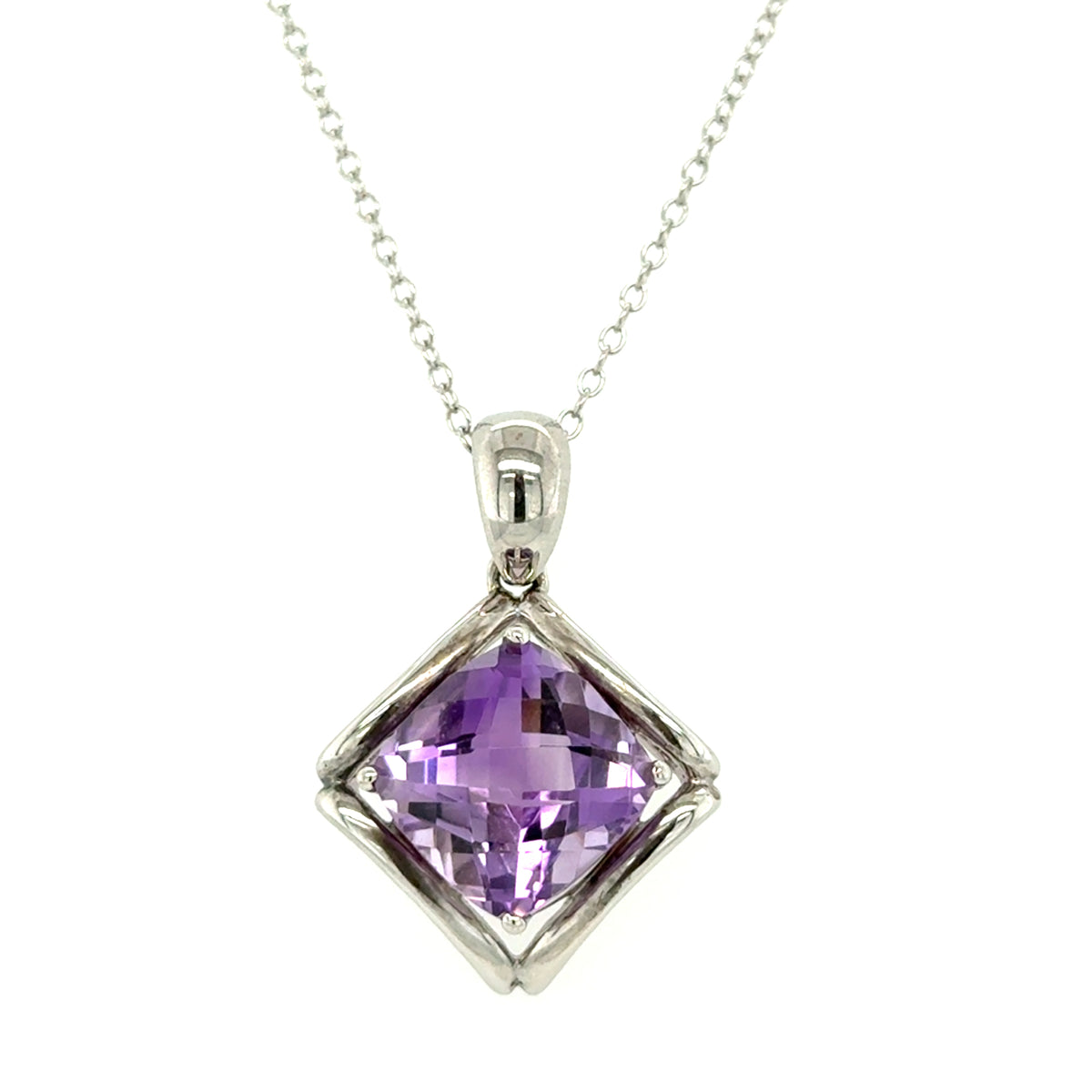 Sterling Silver Amethyst Pendant