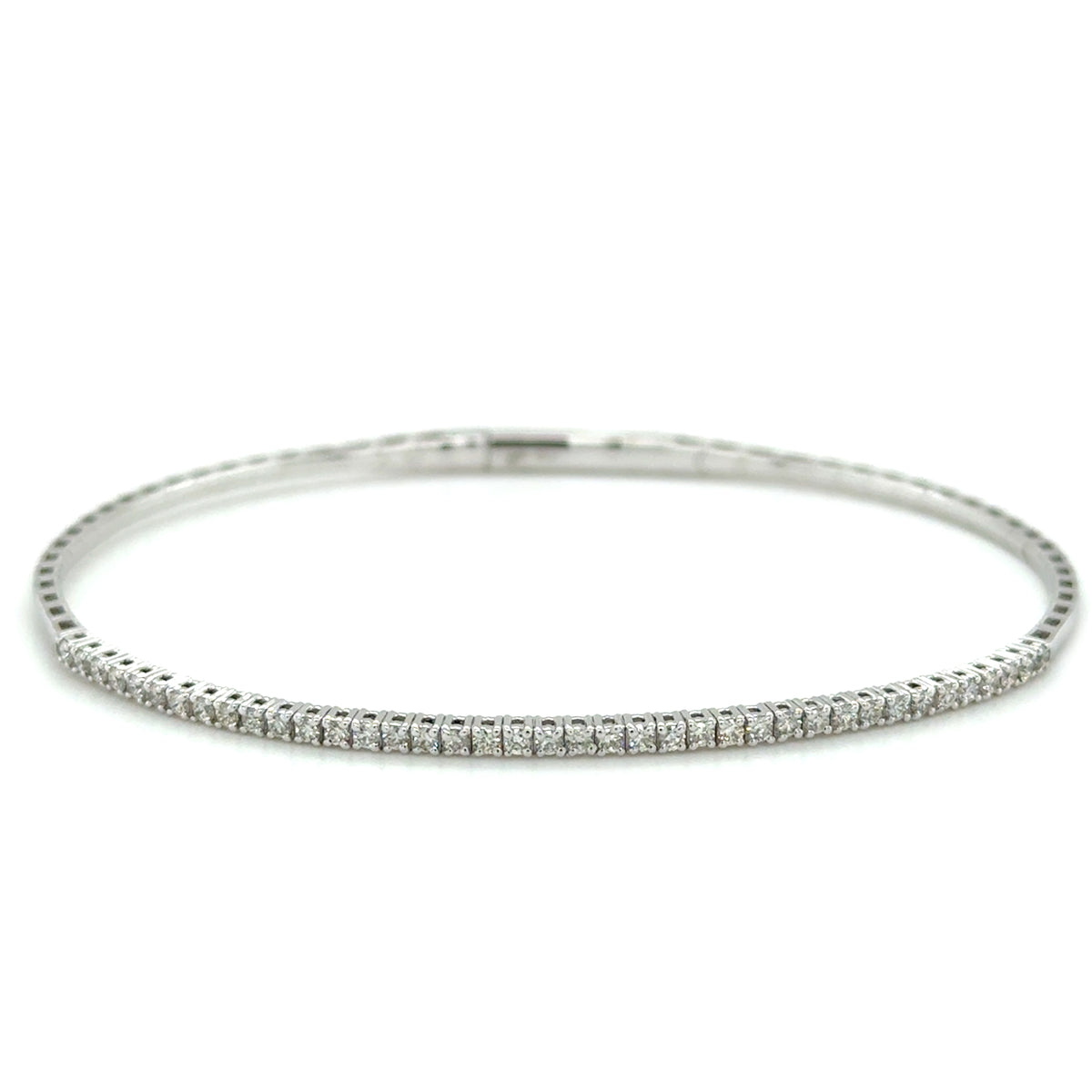 White 14 Karat Flex Bracelet