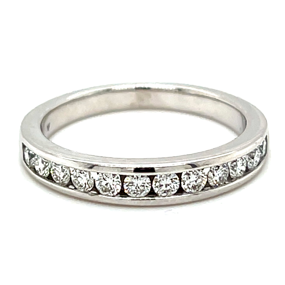Diamond Channel Set Wedding Band