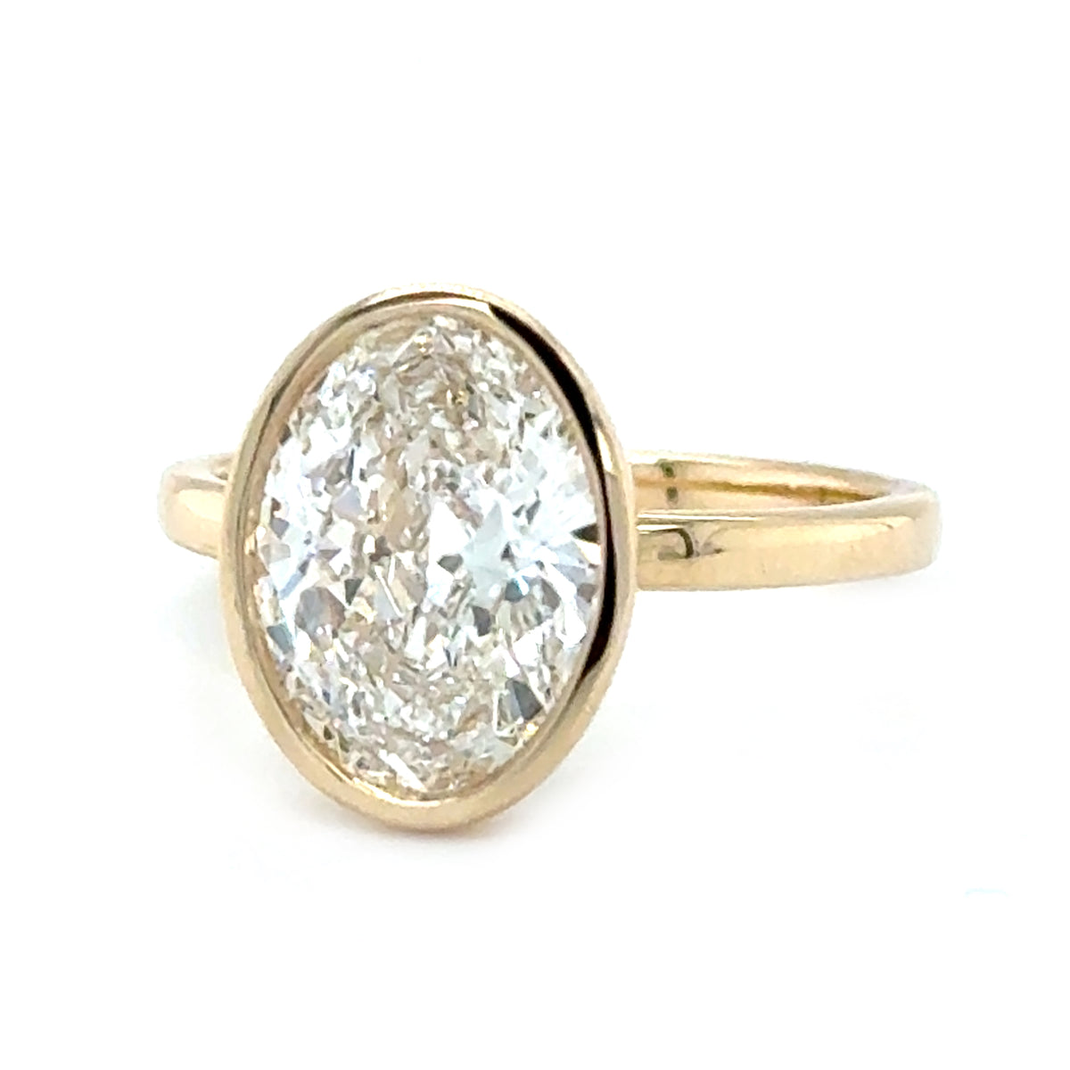 Bezel Set Lab Grown Diamond Ring