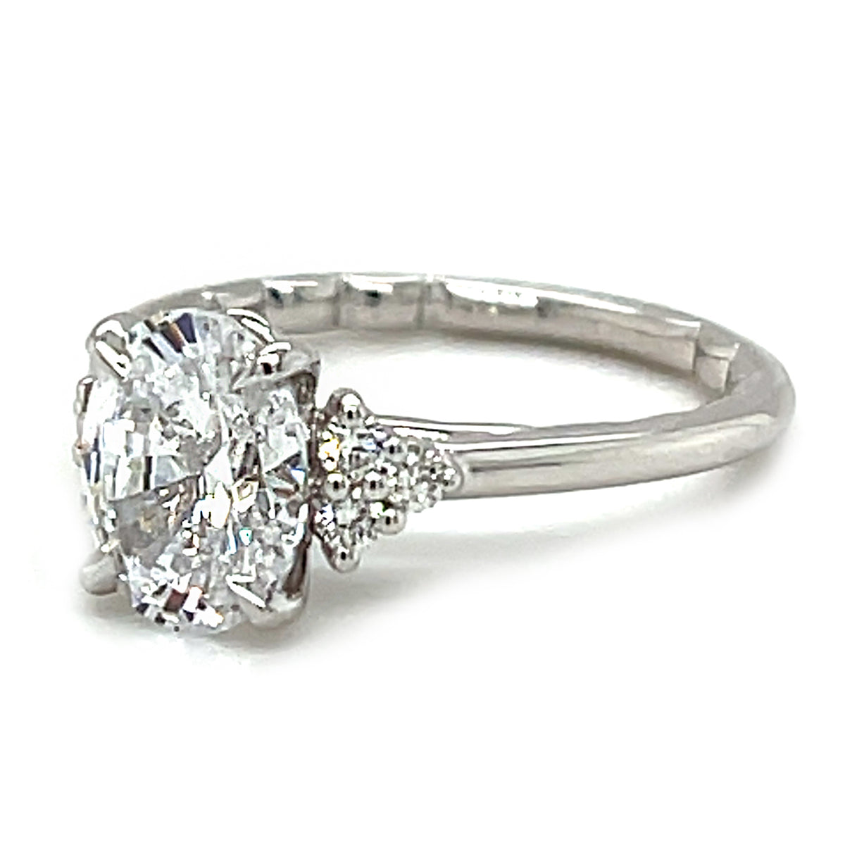 White 14 Karat Engagement Ring