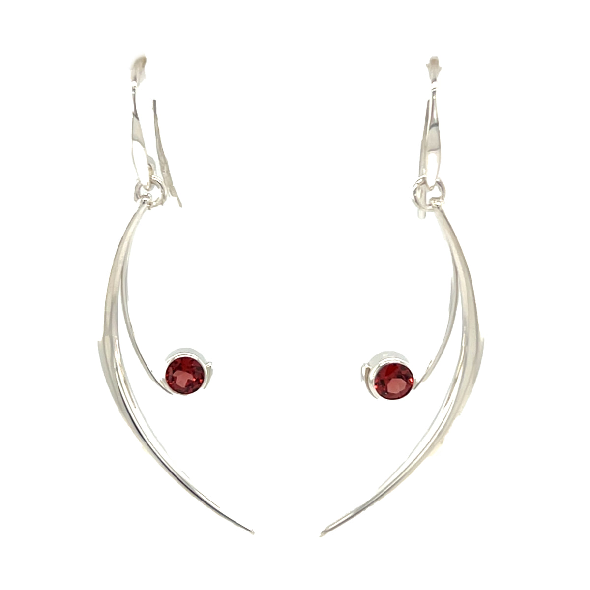 Sterling Silver Garnet Earrings