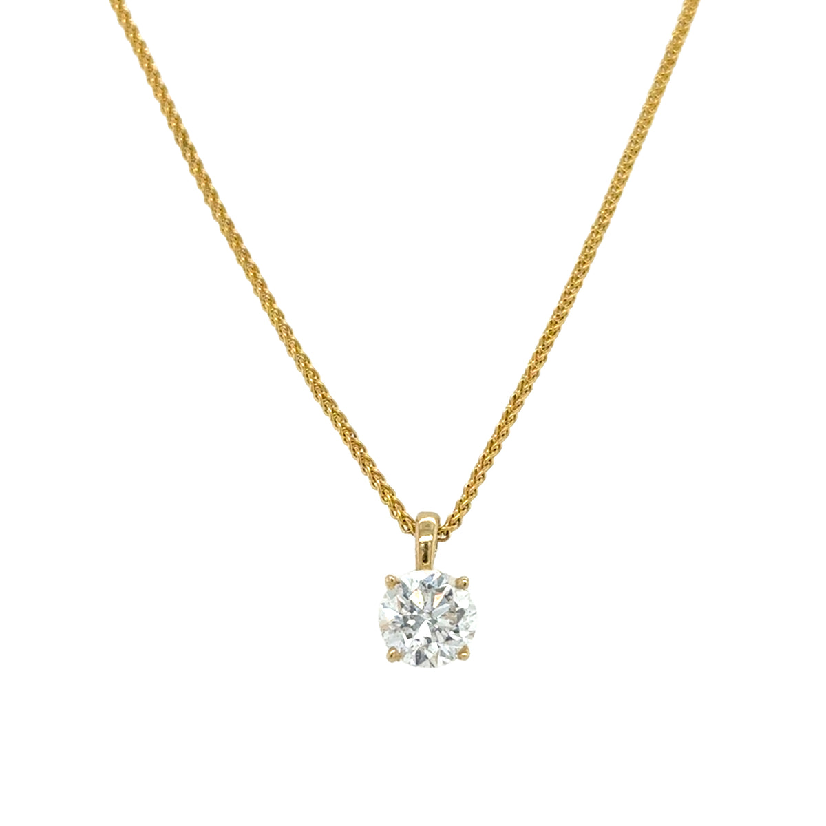 Diamond Solitaire Pendant