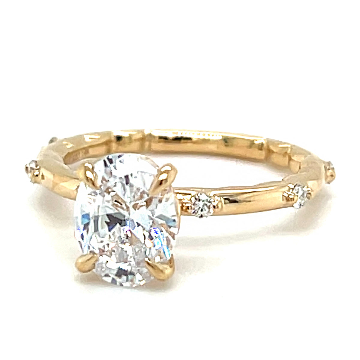 Yellow 14 Karat Engagement Ring