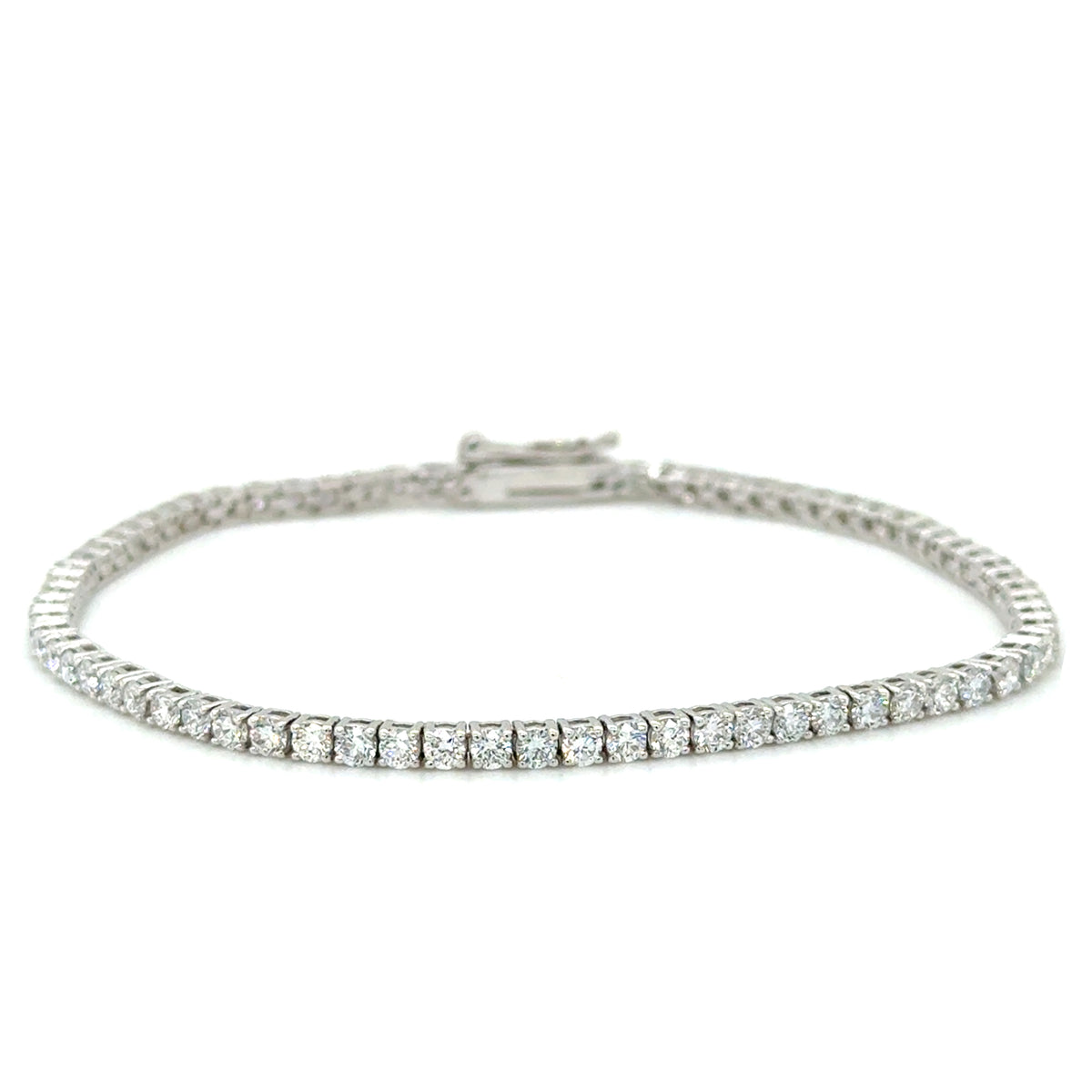 White 14 Karat Tennis Bracelet