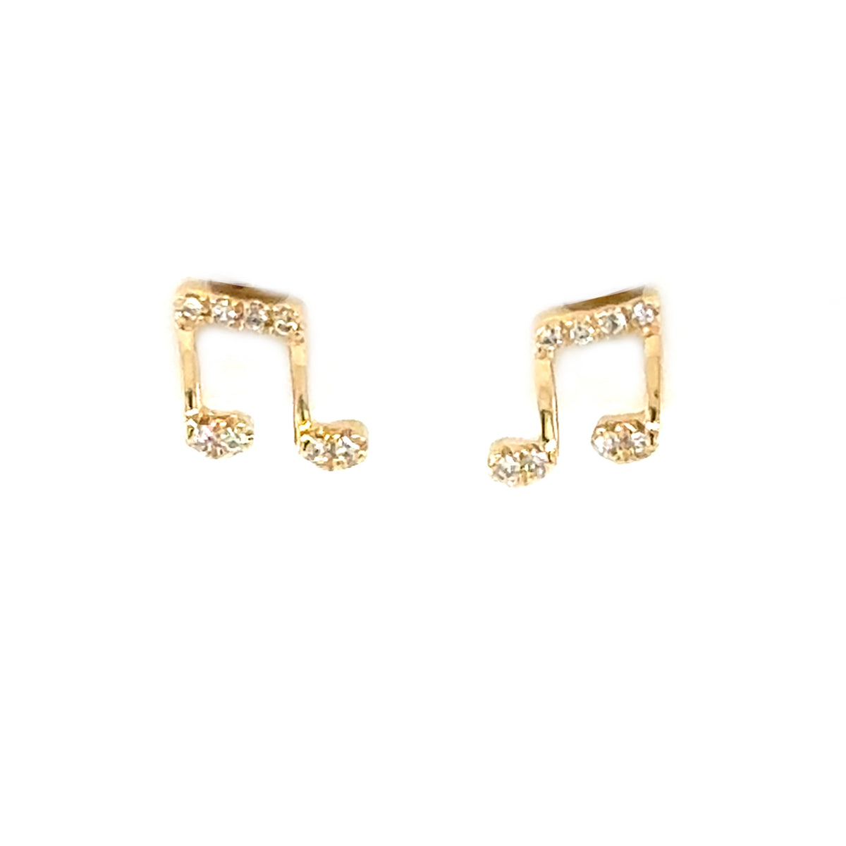 Music Note Stud Earrings