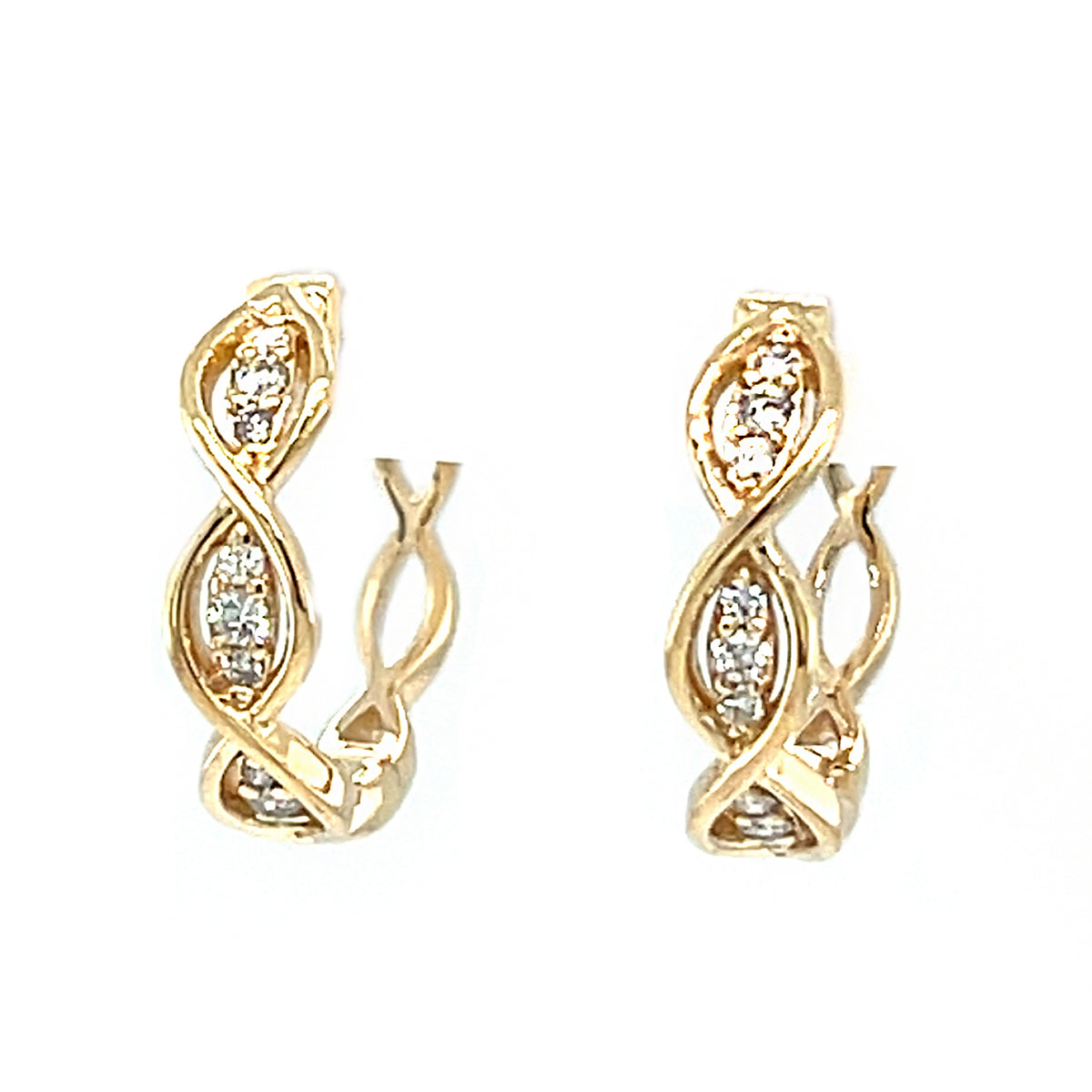 Diamond Hoop Earrings