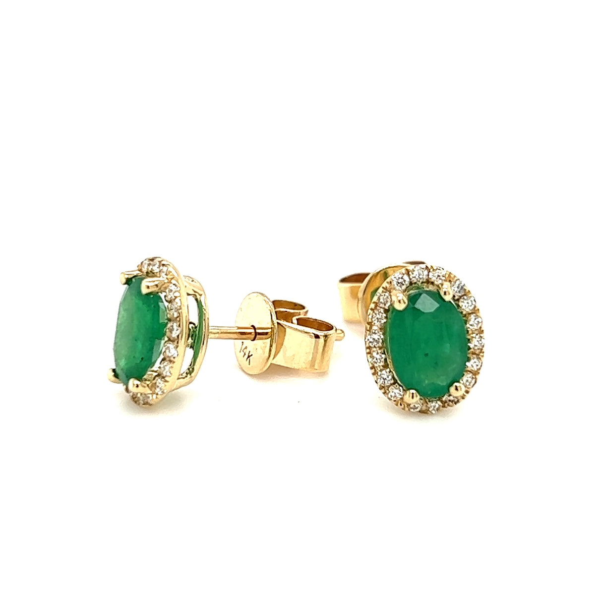 Emerald and Diamond Earrings
