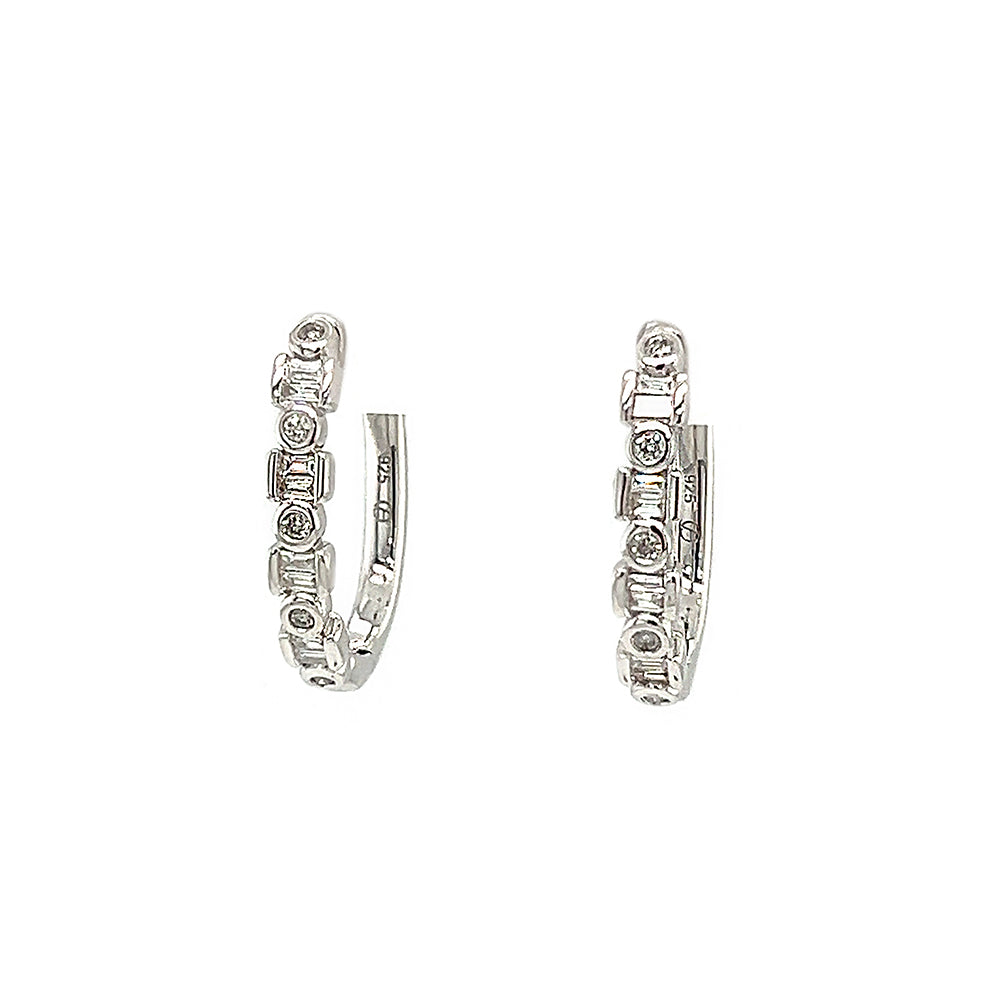 Sterling Silver Small Hoop Earrings