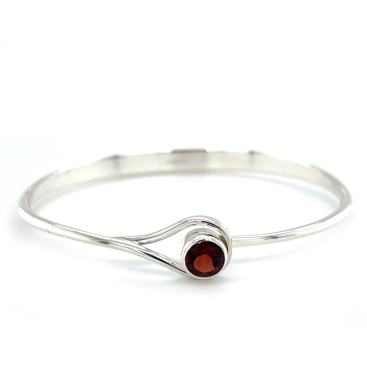 Sterling Silver Garnet Bracelet