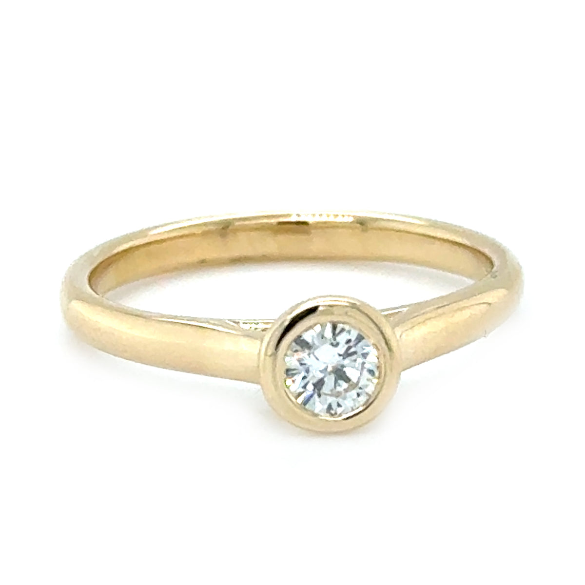 Yellow 10 Karat Engagement Ring