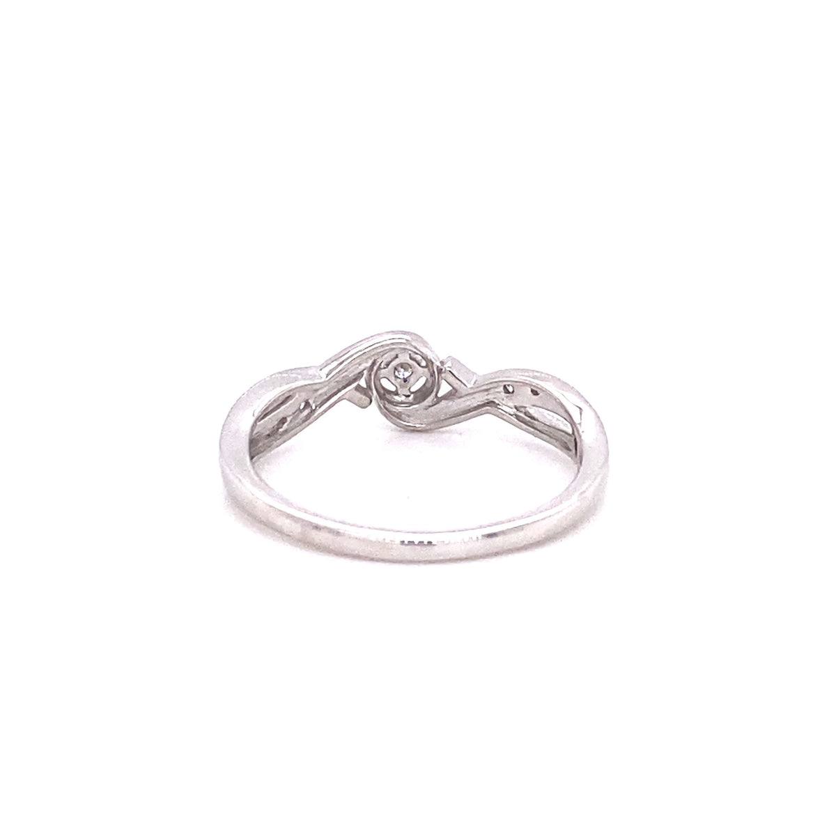 Silver Diamond Promise Ring