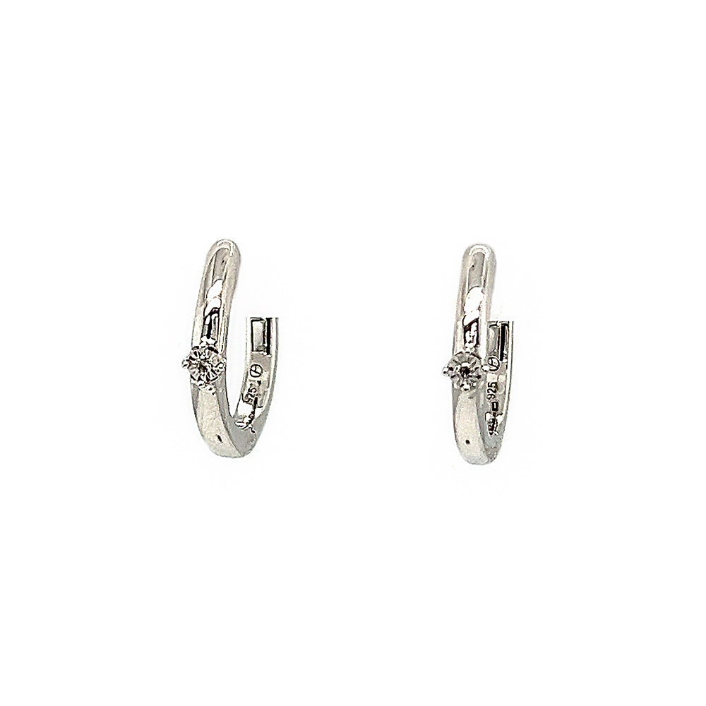 Sterling Silver Small Hoop Earrings