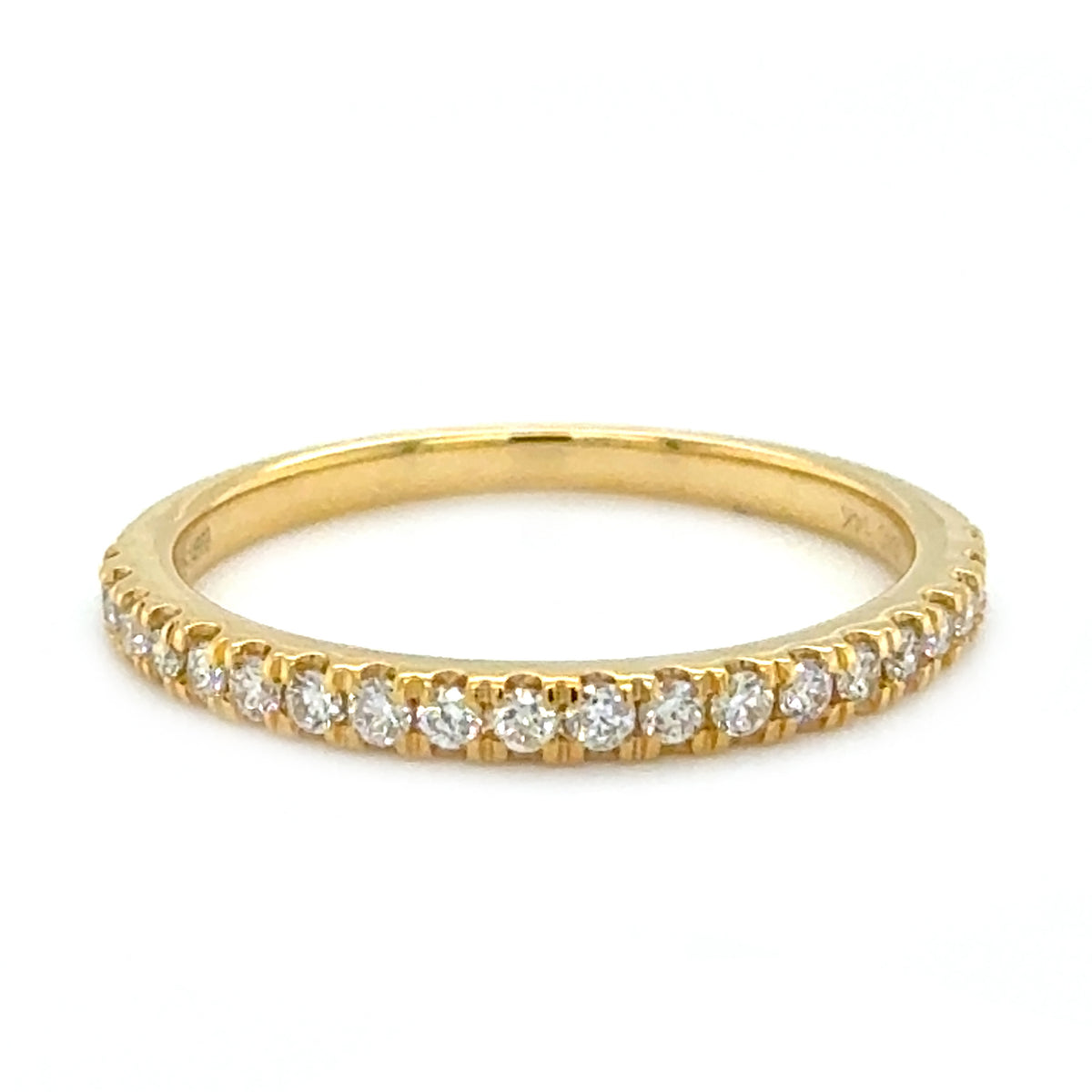 Yellow 14 Karat Half Anniversary Wedding Band