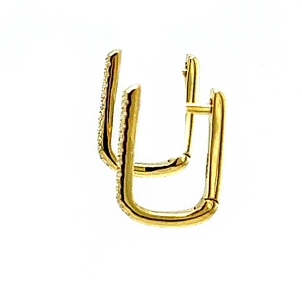 Diamond Hoop Earrings