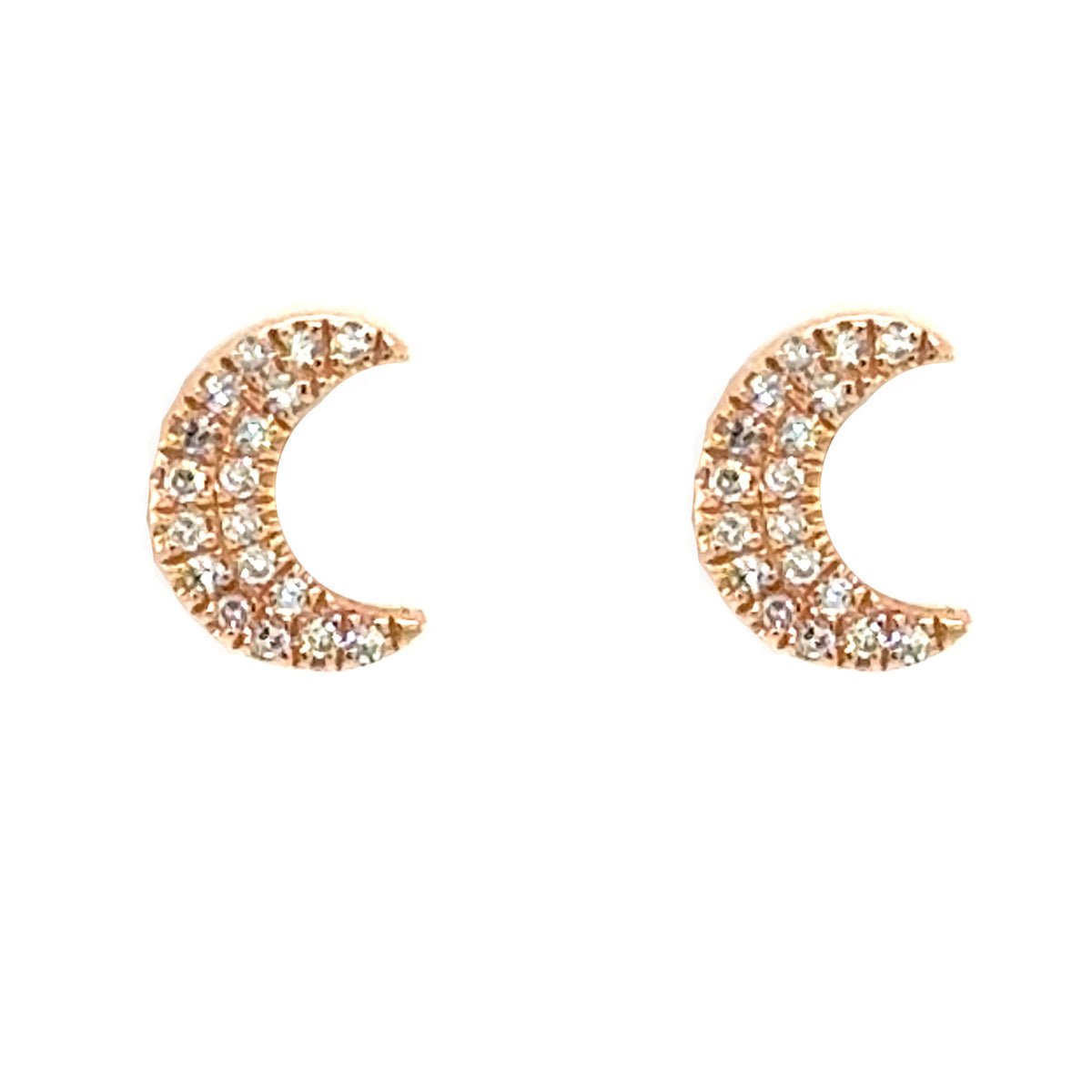 Crescent Stud Earrings