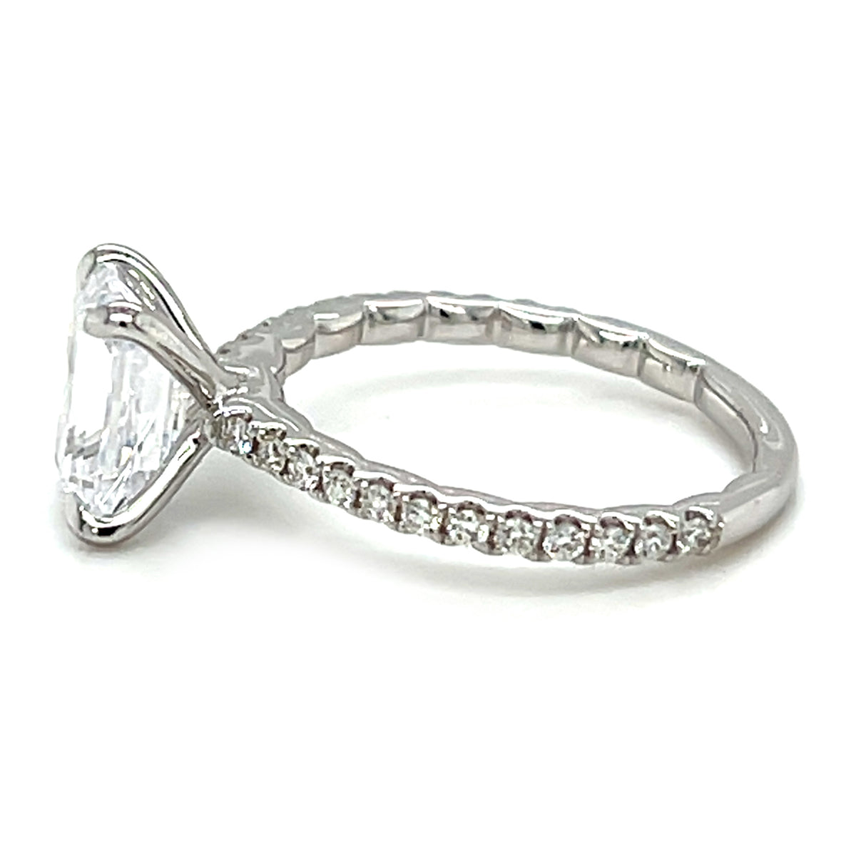 White 14 Karat Engagement Ring