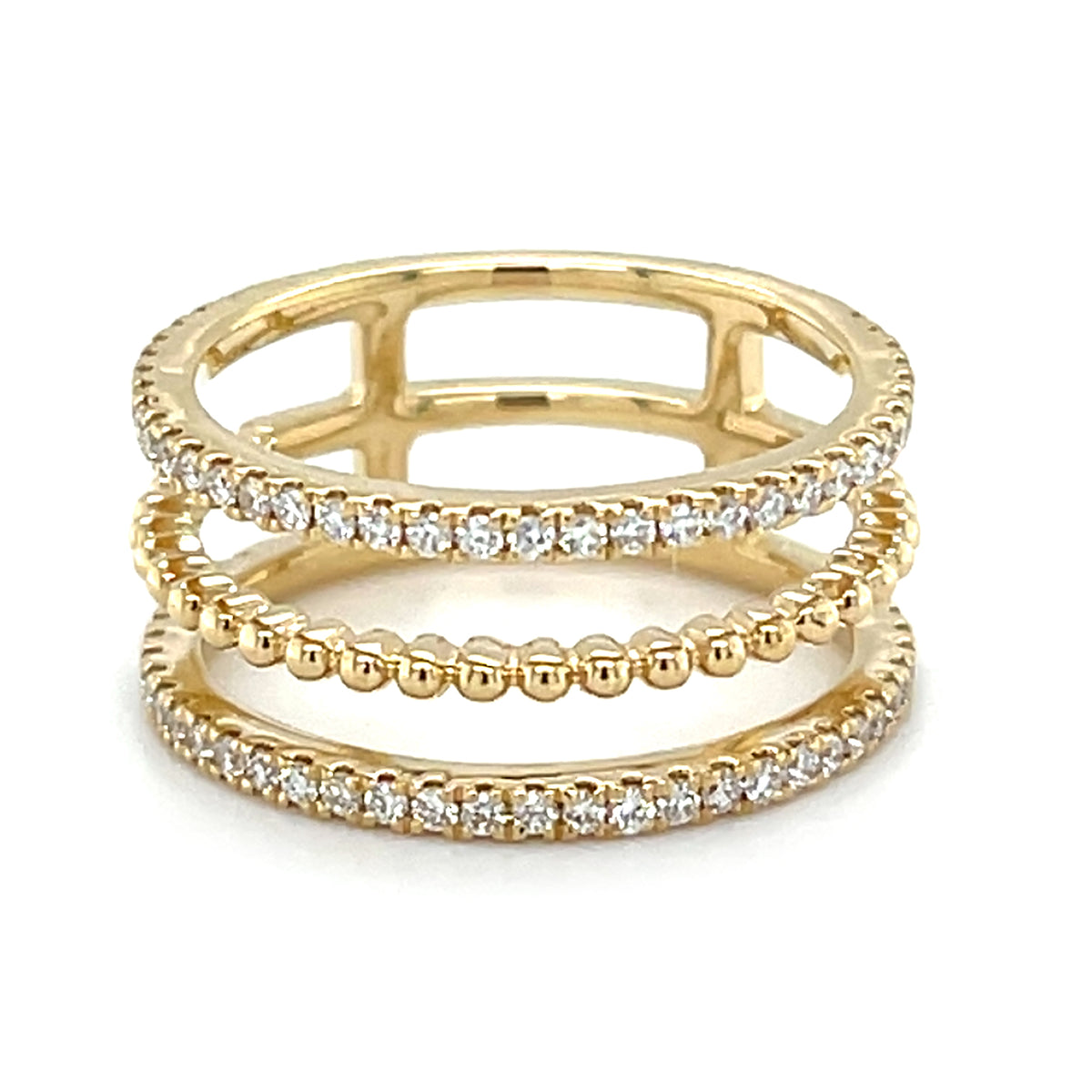 Yellow 14 Karat Diamond Ring