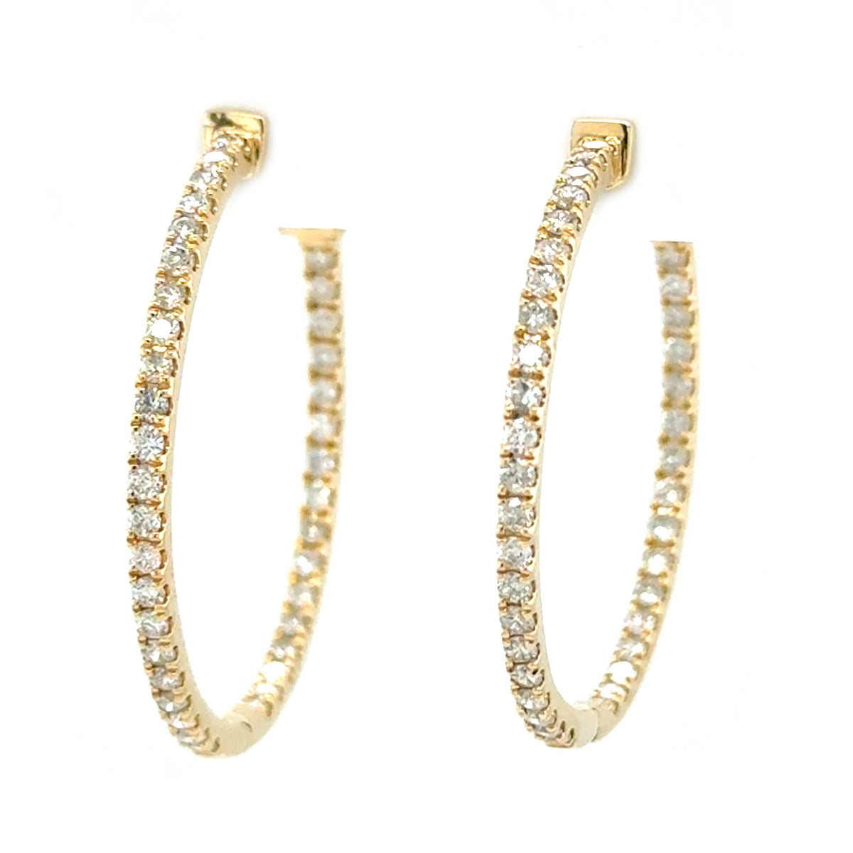 Diamond Hoop Earrings