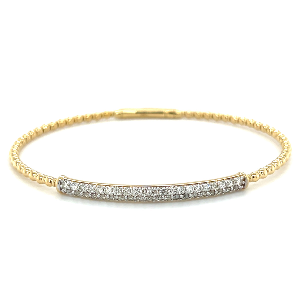 Yellow 14 Karat Flex Bangle Bracelet